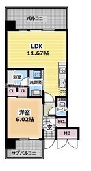 フェルム城北公園の物件間取画像